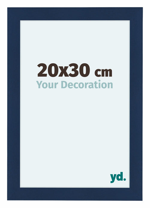 Como MDF Fotolijst 20x30cm Donkerblauw Geveegd Voorzijde Maat | Yourdecoration.nl