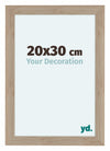 Como MDF Fotolijst 20x30cm Eiken Licht Voorzijde Maat | Yourdecoration.nl