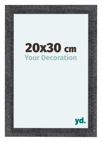 Como MDF Fotolijst 20x30cm Grijs Geveegd Voorzijde Maat | Yourdecoration.nl