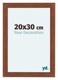 Como MDF Fotolijst 20x30cm Notenboom Voorzijde Maat | Yourdecoration.nl