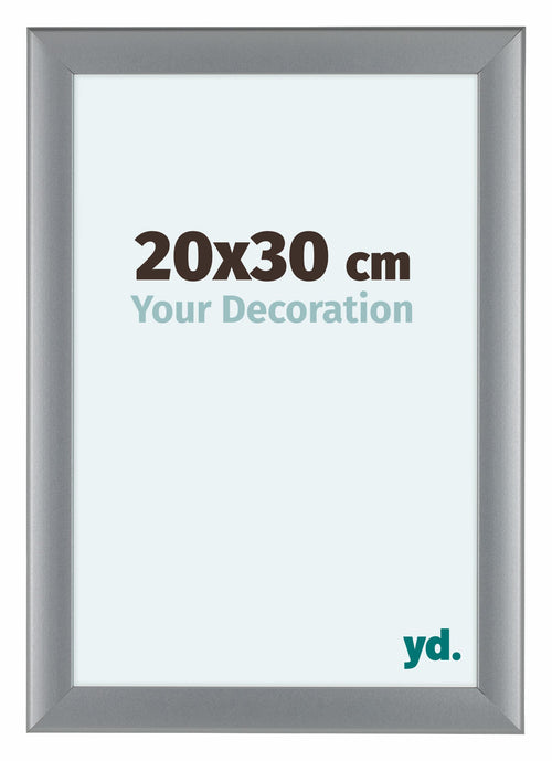 Como MDF Fotolijst 20x30cm Zilver Mat Voorzijde Maat | Yourdecoration.nl