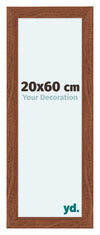 Como MDF Fotolijst 20x60cm Notenboom Voorzijde Maat | Yourdecoration.nl