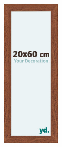 Como MDF Fotolijst 20x60cm Notenboom Voorzijde Maat | Yourdecoration.nl