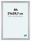 Como MDF Fotolijst 21x29 7cm A4 Zilver Mat Voorzijde Maat | Yourdecoration.nl