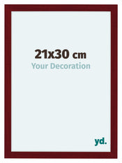 Como MDF Fotolijst 21x30cm Wijnrood Geveegd Voorzijde Maat | Yourdecoration.nl