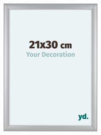 Como MDF Fotolijst 21x30cm Zilver Mat Voorzijde Maat | Yourdecoration.nl
