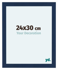 Como MDF Fotolijst 24x30cm Donkerblauw Geveegd Voorzijde Maat | Yourdecoration.nl