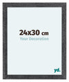 Como MDF Fotolijst 24x30cm Grijs Geveegd Voorzijde Maat | Yourdecoration.nl