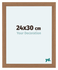 Como MDF Fotolijst 24x30cm Notenhout Licht Voorzijde Maat | Yourdecoration.nl