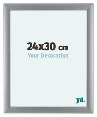 Como MDF Fotolijst 24x30cm Zilver Mat Voorzijde Maat | Yourdecoration.nl