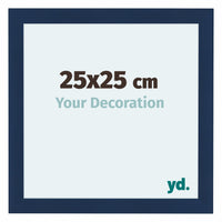 Como MDF Fotolijst 25x25cm Donkerblauw Geveegd Voorzijde Maat | Yourdecoration.nl