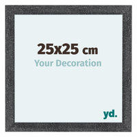 Como MDF Fotolijst 25x25cm Grijs Geveegd Voorzijde Maat | Yourdecoration.nl