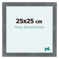 Como MDF Fotolijst 25x25cm Ijzer Geveegd Voorzijde Maat | Yourdecoration.nl