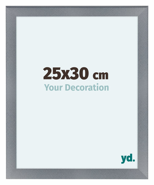 Como MDF Fotolijst 25x30cm Aluminium Geborsteld Voorzijde Maat | Yourdecoration.nl