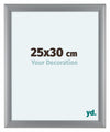 Como MDF Fotolijst 25x30cm Zilver Mat Voorzijde Maat | Yourdecoration.nl