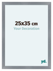 Como MDF Fotolijst 25x35cm Aluminium Geborsteld Voorzijde Maat | Yourdecoration.nl