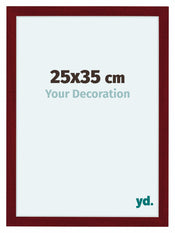 Como MDF Fotolijst 25x35cm Wijnrood Geveegd Voorzijde Maat | Yourdecoration.nl