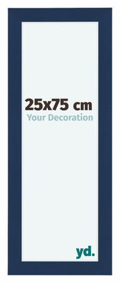 Como MDF Fotolijst 25x75cm Donkerblauw Geveegd Voorzijde Maat | Yourdecoration.nl