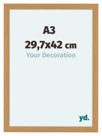 Como MDF Fotolijst 29 7x42cm A3 Beuken Voorzijde Maat | Yourdecoration.nl