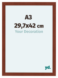 Como MDF Fotolijst 29 7x42cm A3 Kersen Voorzijde Maat | Yourdecoration.nl