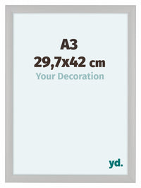 Como MDF Fotolijst 29 7x42cm A3 Wit Houtnerf Voorzijde Maat | Yourdecoration.nl