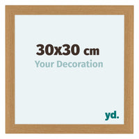 Como MDF Fotolijst 30x30cm Beuken Voorzijde Maat | Yourdecoration.nl
