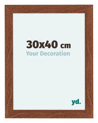 Como MDF Fotolijst 30x40cm Notenboom Voorzijde Maat | Yourdecoration.nl