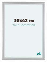 Como MDF Fotolijst 30x42cm Zilver Mat Voorzijde Maat | Yourdecoration.nl