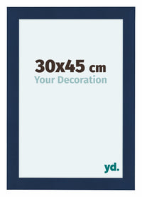 Como MDF Fotolijst 30x45cm Donkerblauw Geveegd Voorzijde Maat | Yourdecoration.nl