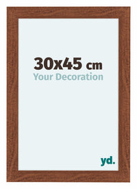 Como MDF Fotolijst 30x45cm Notenboom Voorzijde Maat | Yourdecoration.nl