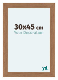 Como MDF Fotolijst 30x45cm Notenhout Licht Voorzijde Maat | Yourdecoration.nl