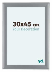 Como MDF Fotolijst 30x45cm Zilver Mat Voorzijde Maat | Yourdecoration.nl