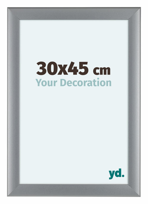 Como MDF Fotolijst 30x45cm Zilver Mat Voorzijde Maat | Yourdecoration.nl