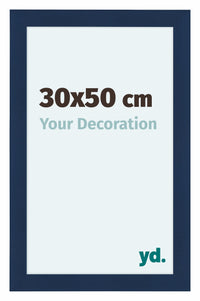 Como MDF Fotolijst 30x50cm Donkerblauw Geveegd Voorzijde Maat | Yourdecoration.nl