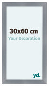 Como MDF Fotolijst 30x60cm Aluminium Geborsteld Voorzijde Maat | Yourdecoration.nl