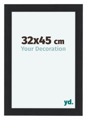 Como MDF Fotolijst 32x45cm Zwart Houtnerf Voorzijde Maat | Yourdecoration.nl