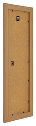 Como MDF Fotolijst 33x98cm Notenhout Licht Achterzijde Schuin | Yourdecoration.nl