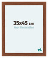 Como MDF Fotolijst 35x45cm Notenboom Voorzijde Maat | Yourdecoration.nl