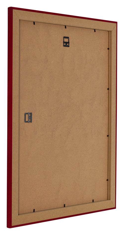 Como MDF Fotolijst 36x49cm Wijnrood Geveegd Achterzijde Schuin | Yourdecoration.nl