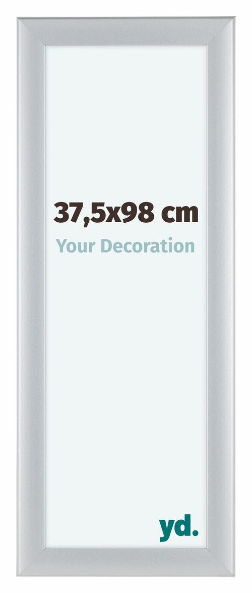 Como MDF Fotolijst 37 5x98cm Zilver Mat Voorzijde Maat | Yourdecoration.nl