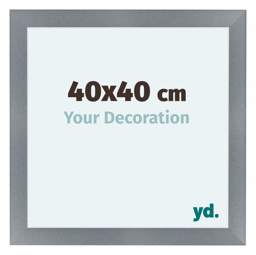 Como MDF Fotolijst 40x40cm Aluminium Geborsteld Voorzijde Maat | Yourdecoration.nl