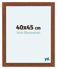 Como MDF Fotolijst 40x45cm Notenboom Voorzijde Maat | Yourdecoration.nl