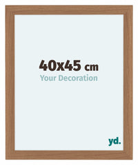 Como MDF Fotolijst 40x45cm Notenhout Licht Voorzijde Maat | Yourdecoration.nl