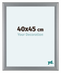 Como MDF Fotolijst 40x45cm Zilver Mat Voorzijde Maat | Yourdecoration.nl