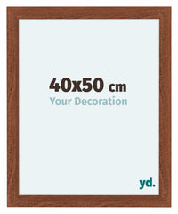 Como MDF Fotolijst 40x50cm Notenboom Voorzijde Maat | Yourdecoration.nl