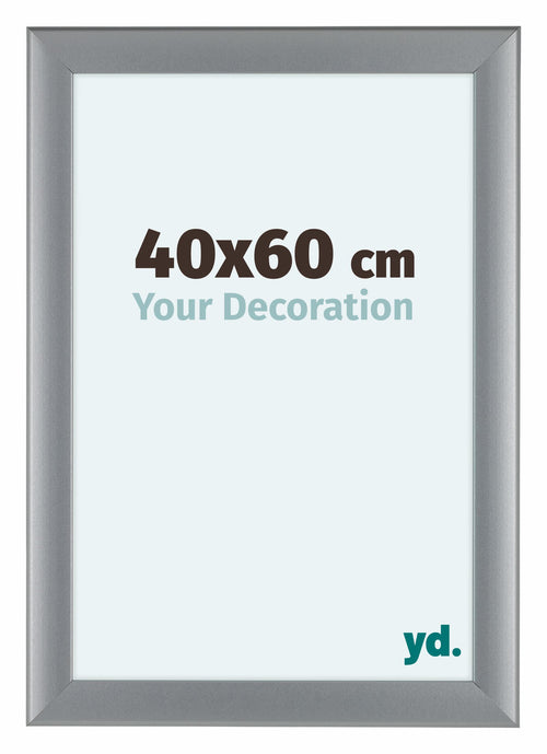 Como MDF Fotolijst 40x60cm Zilver Mat Voorzijde Maat | Yourdecoration.nl