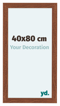 Como MDF Fotolijst 40x80cm Notenboom Voorzijde Maat | Yourdecoration.nl