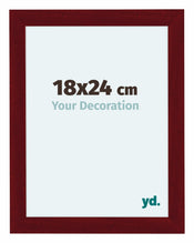 Como MDF Fotolijst 48x64cm Wijnrood Geveegd Voorzijde Maat | Yourdecoration.nl