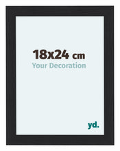Como MDF Fotolijst 48x64cm Zwart Houtnerf Voorzijde Maat | Yourdecoration.nl