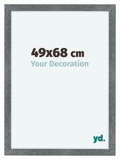 Como MDF Fotolijst 49x68cm IJzer Geveegd Voorzijde Maat | Yourdecoration.nl